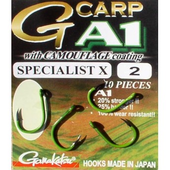 Háček Gamakatsu G-Carp A1 Specialist X Green 