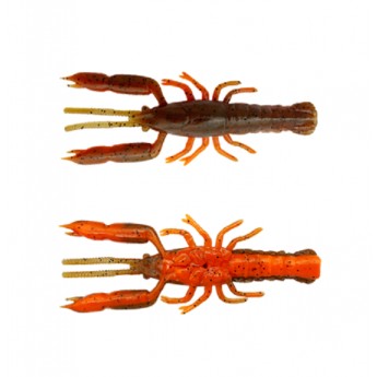 3D CRAYFISH RATTLING Brown Orange