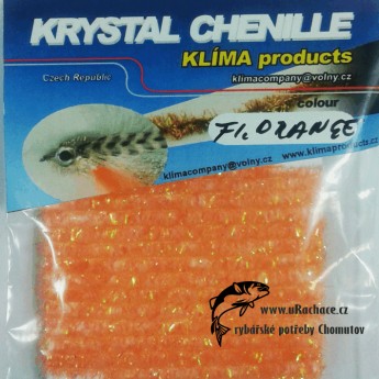 chenille krystal - fl.orange