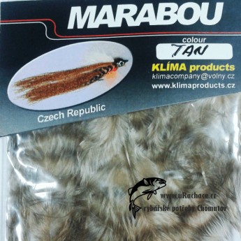 peří Marabou Grizzly - Tan