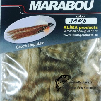 peří Marabou Grizzly - Sand