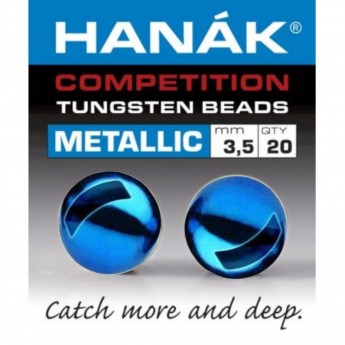 Tungstenové hlavičky Metallic modré