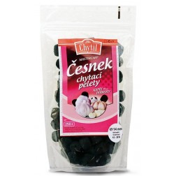 chytací pelety s dírou česnek 250g