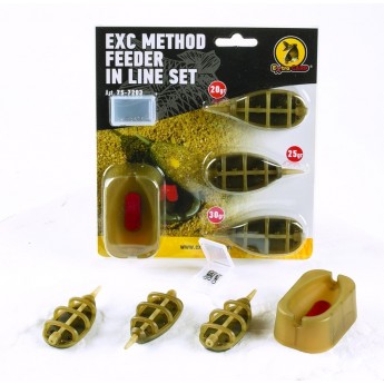 Extra Carp Method Feeder Set 20,25,30g + formička