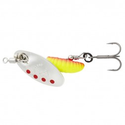 třpytka Savage Gear Grub Spinners vel.1 Silver Red Yellow