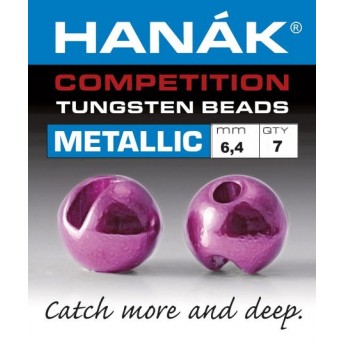 hlavička tungsten růžové tmavé 6,4mm-1,94g 