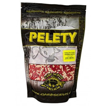 pelety Fluo Feeder - 700g česnek-jahoda