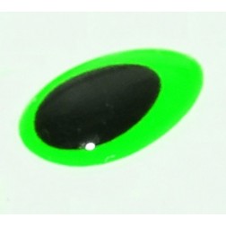 3D Epoxy Teardrop Eyes fluo green