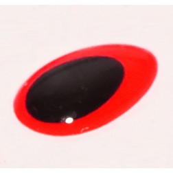 3D Epoxy Teardrop Eyes fluo red