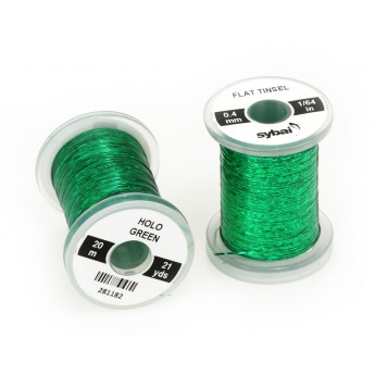 Flat Tinsel 0,4mm - Holographic Green