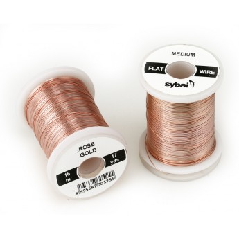 Flat Colour Wire, Medium Rose Gold