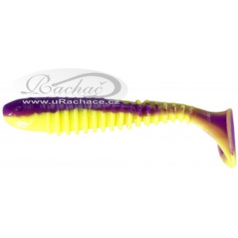 Berkley Flex Rib Shad Purple Chartreuse