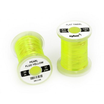 Flat Tinsel 0,4mm - Pearl Fluo Yellow